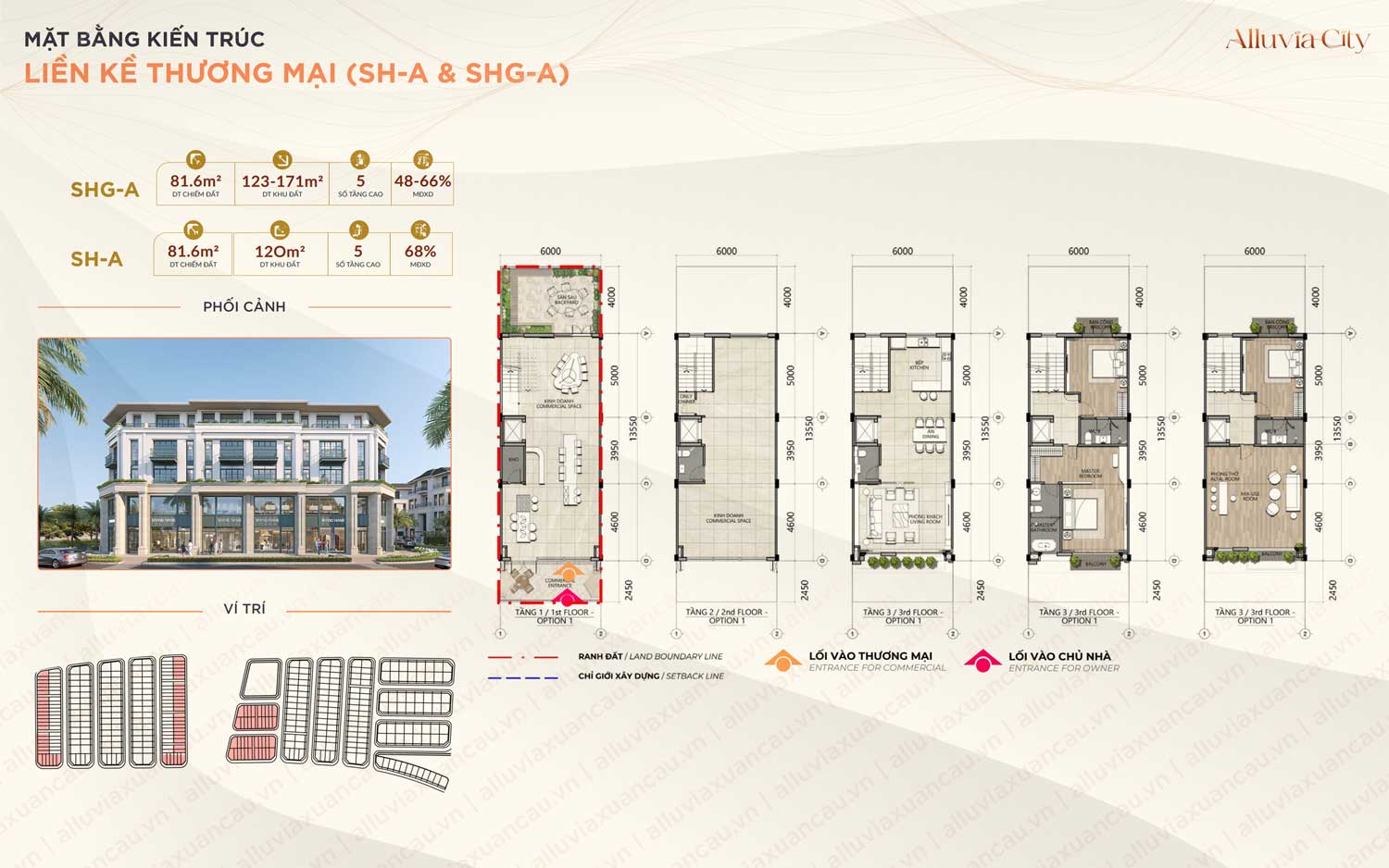Mau thiet ke Alluvia City Lien Ke Thuong Mai SHA