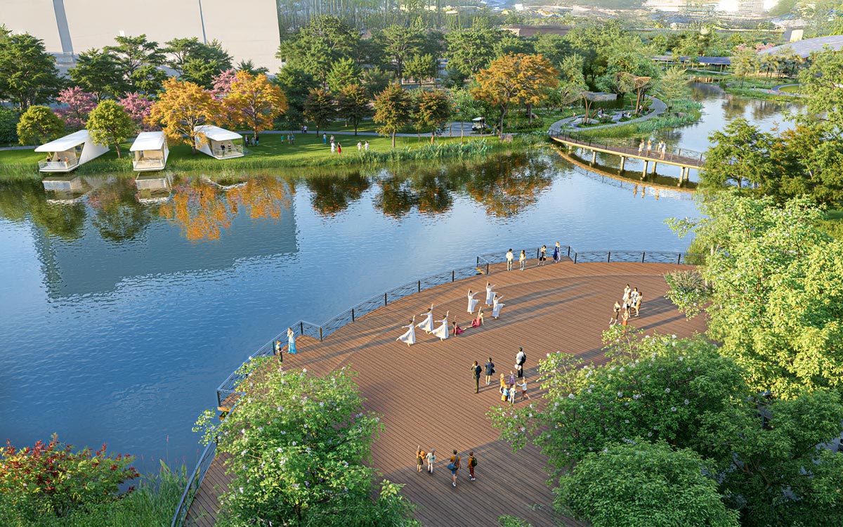 Quang truong go noi Alluvia City